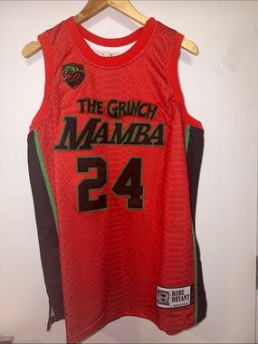 🏀🐍🎅🏾🐍🏀 Kobe Bryant "The Grinch Mamba"  Jersey - Size XL